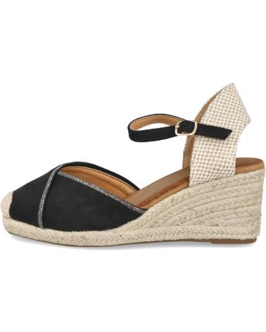 Sandálias de Mulher L&R SHOES LR SHOES NK532 ALPARGATAS DE ESPARTO PARA MUJER NEGRO