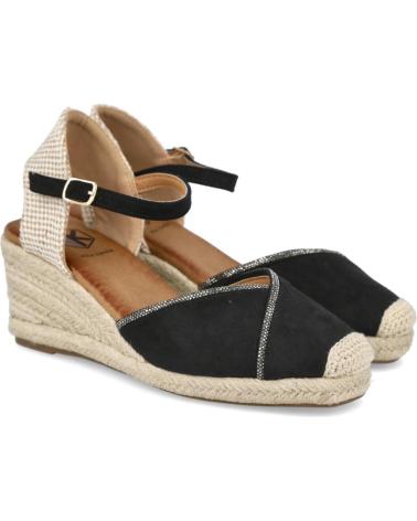Sandálias de Mulher L&R SHOES LR SHOES NK532 ALPARGATAS DE ESPARTO PARA MUJER NEGRO