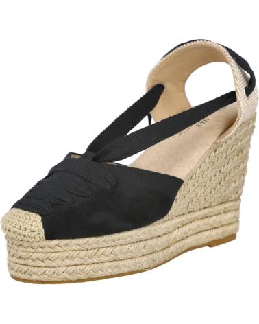 Sandali per Donna L&R SHOES LR SHOES 777D ALPARGATAS DE ESPARTO PARA MUJER NEGRO