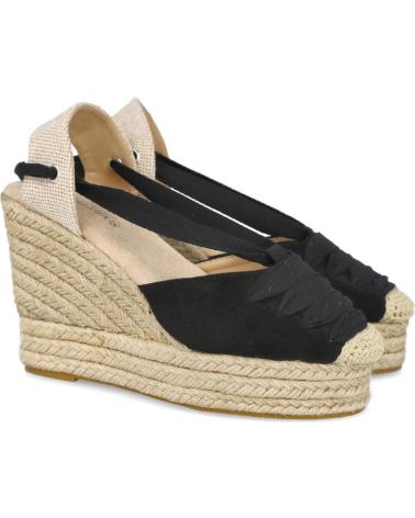 Sandali per Donna L&R SHOES LR SHOES 777D ALPARGATAS DE ESPARTO PARA MUJER NEGRO