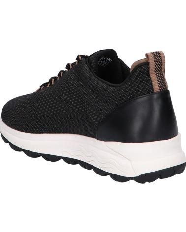 Zapatillas deporte de Mujer GEOX D2626C 0006K D SPHERICA C0976 BLACK-DK BEIGE