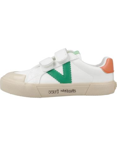 Sportivo per Bambina e Bambino VICTORIA ZAPATILLAS NINO MODELO TRIBU COLOR BLANCO GREEN