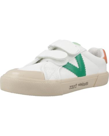 Sportivo per Bambina e Bambino VICTORIA ZAPATILLAS NINO MODELO TRIBU COLOR BLANCO GREEN