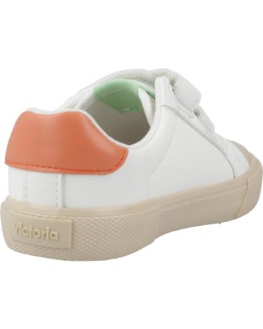 Sportivo per Bambina e Bambino VICTORIA ZAPATILLAS NINO MODELO TRIBU COLOR BLANCO GREEN
