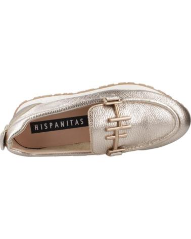 Mocassini per Donna HISPANITAS MOCASINES MUJER MODELO HV253949 COLOR ORO CAVA