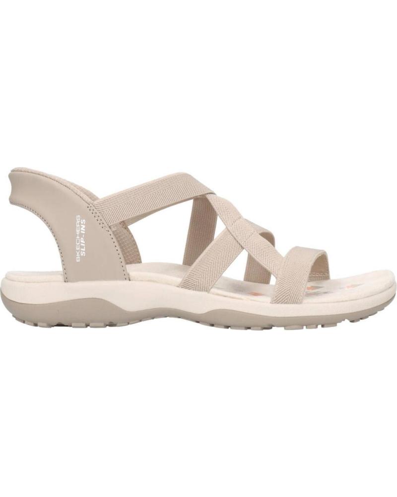 SKECHERS SANDALIAS MUJER MODELO REGGAE SLIM COLOR MARRON TPE
