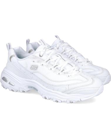 Deportivas de Mujer SKECHERS 11931 DLITES ZAPATILLAS DE MUJER BLANCO PLATA