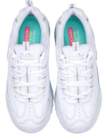 Deportivas de Mujer SKECHERS 11931 DLITES ZAPATILLAS DE MUJER BLANCO PLATA