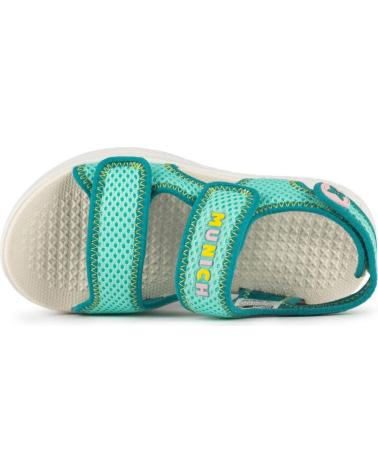 SANDALES ENFANTS MUNICH MINI PUCK 8024010 TURQUOISE TURQUESA