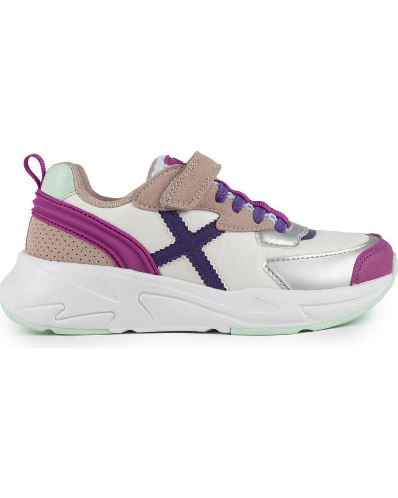 Esportes  de Menina e Menino MUNICH MINI TRACK VCO 8890104 BLANCO