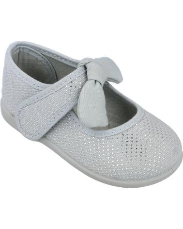 Sapatos de Menina L&R SHOES ANDREA RUIZ 955-P MERCADITAS LONA NINA GRIS