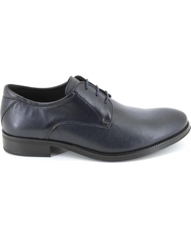 Chaussures pour Homme BAERCHI 2751 ZAPATOS CON CORDONES DE HOMBRE AZUL MARINO PIEL NEGRO