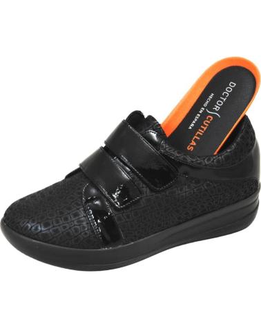 Scarpe per Donna D`CUTILLAS DOCTOR CUTILLAS - ZAPATOS VELCRO INVIERNO MUJER PLANTI NEGRO