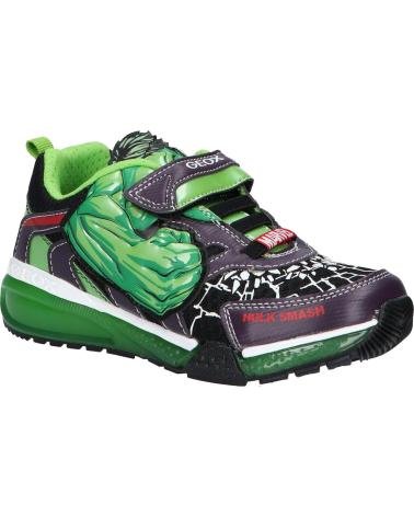 Esportes  de Menino geox J35FEB 011CE J BAYONYC C0016 BLACK-GREEN