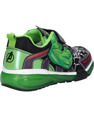 Esportes  de Menino geox J35FEB 011CE J BAYONYC C0016 BLACK-GREEN