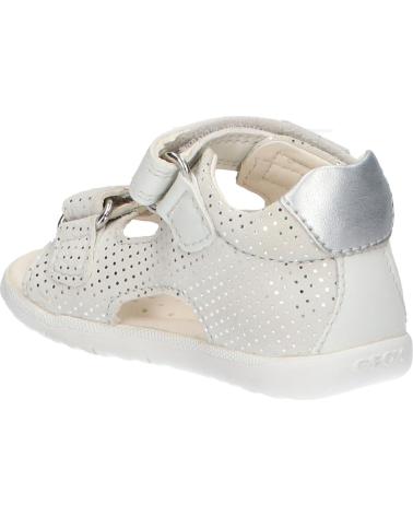 Sandalias de Niña GEOX  B254WA 00754 B SANDAL MACCHIA GIR C1Q1N OFF WHITE-LT SILVER C1Q1N