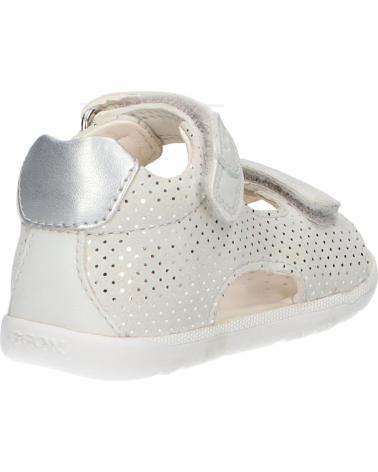 Sandalias de Niña GEOX  B254WA 00754 B SANDAL MACCHIA GIR C1Q1N OFF WHITE-LT SILVER C1Q1N