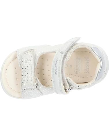 Sandalias de Niña GEOX  B254WA 00754 B SANDAL MACCHIA GIR C1Q1N OFF WHITE-LT SILVER C1Q1N