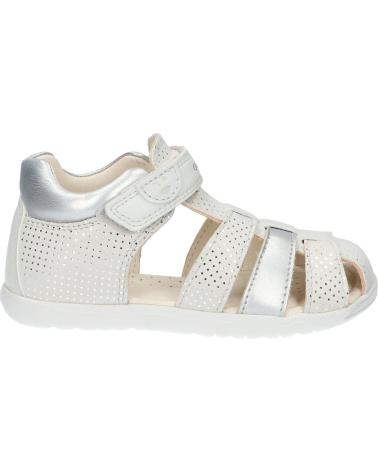 Sandalias de Niña GEOX B254WB 007NF B SANDAL MACCHIA GIR C1Q1N OFF WHITE-LT SILVER BLANCO