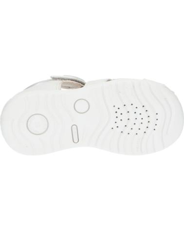 Sandalias de Niña GEOX B254WB 007NF B SANDAL MACCHIA GIR C1Q1N OFF WHITE-LT SILVER BLANCO