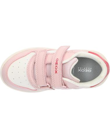 Deportivas de Niña GEOX J45HXB 000BC J WASHIBA C1M8W LT IVORY-LT ROSE