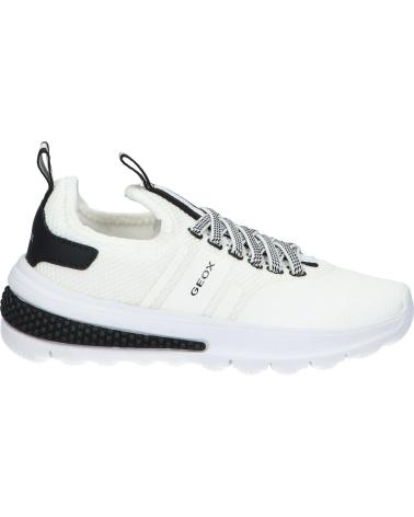 GEOX J45LTB 0159J J ACTIVART WHITE-BLACK C0404