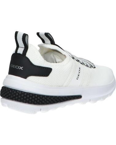 GEOX J45LTB 0159J J ACTIVART WHITE-BLACK C0404