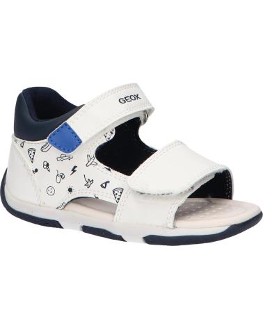 Sandalen für Junge geox B450XB 000BC B SANDAL TAPUZ C0293 WHITE-ROYAL