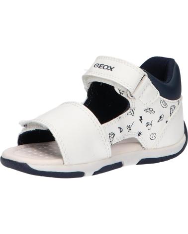 Sandalen für Junge geox B450XB 000BC B SANDAL TAPUZ C0293 WHITE-ROYAL