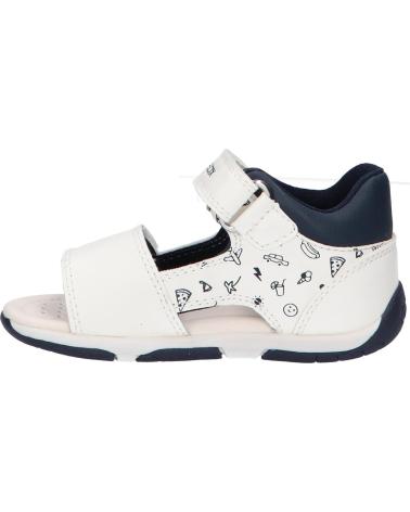 Sandalen für Junge geox B450XB 000BC B SANDAL TAPUZ C0293 WHITE-ROYAL