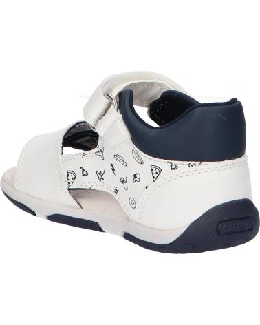 Sandalen für Junge geox B450XB 000BC B SANDAL TAPUZ C0293 WHITE-ROYAL