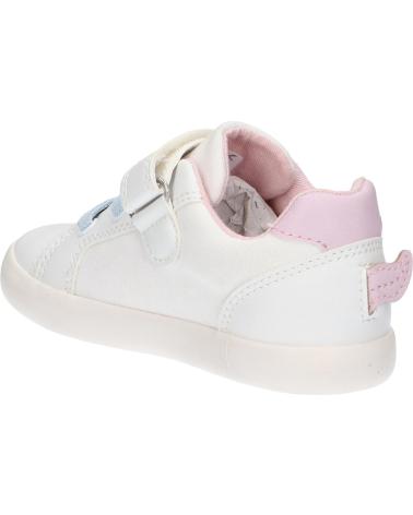Sportif pour Fille GEOX B451MC 01054 B GISLI C0406 WHITE-PINK BLANCO