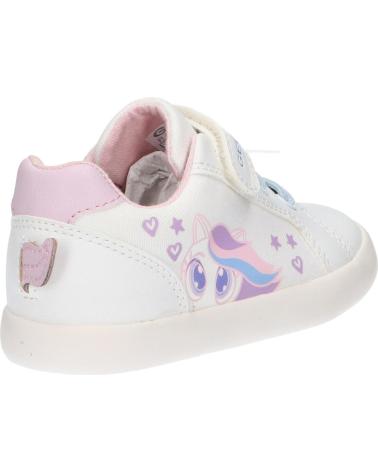 Sportif pour Fille GEOX B451MC 01054 B GISLI C0406 WHITE-PINK BLANCO
