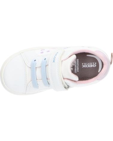 Sportif pour Fille GEOX B451MC 01054 B GISLI C0406 WHITE-PINK BLANCO