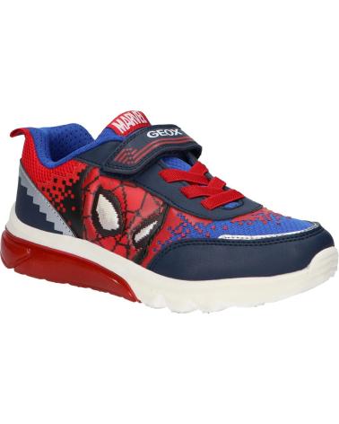 Sneaker für Junge GEOX J45LBF 014CE J CIBERDRON C0735 NAVY-RED NAVY-RED