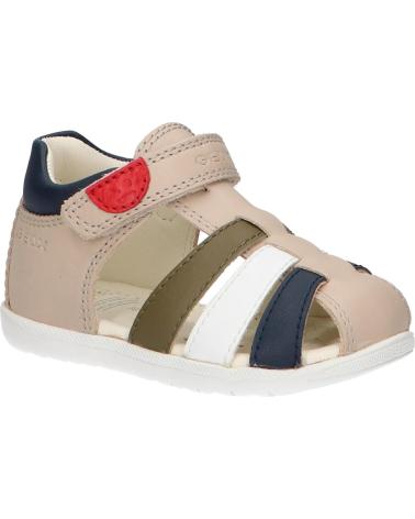Sandálias de Menino geox B254VA 085BC B SANDAL MACCHIA C5244 BEIGE-MULTICOLOR