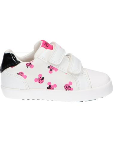 Sportif pour Fille GEOX B45D5D 08554 B KILWI C1441 WHITE-FLUOFUCHSIA C1441