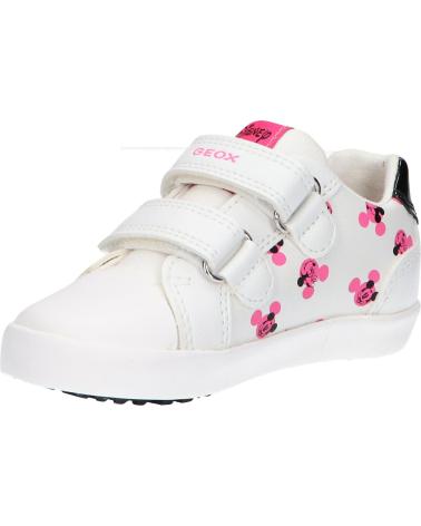 Sportif pour Fille GEOX B45D5D 08554 B KILWI C1441 WHITE-FLUOFUCHSIA C1441