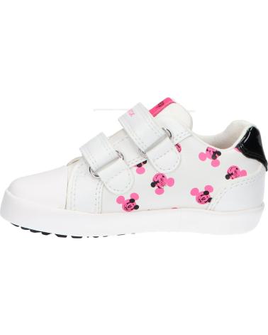 Sportif pour Fille GEOX B45D5D 08554 B KILWI C1441 WHITE-FLUOFUCHSIA C1441