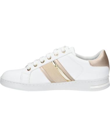 Sneaker für Damen GEOX D361BE 085NF D JAYSEN C1327 WHITE-LT GOLD WHITE-LT GOLD