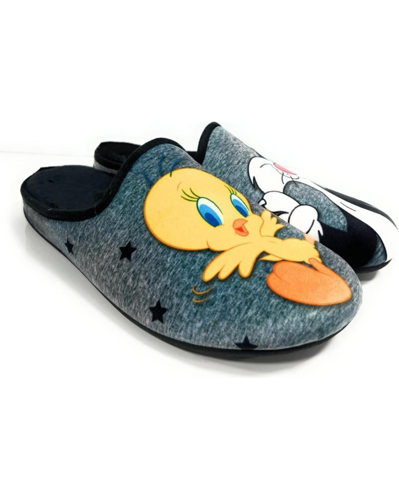 Pantufas de Mulher e Homem e Menino PONNY ZAPATILLAS CASA CABALLERO RELAX DIBUJOS GRIS