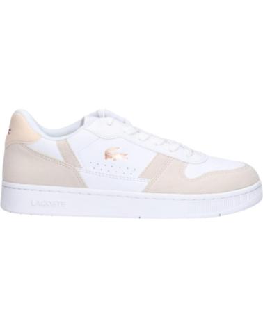 Sneaker für Damen LACOSTE DEPORTIVA CASUAL DE MODA PARA CHICA T-CIP COLOR BLA BLANCO ROSA
