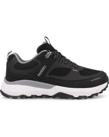 Sportivo-De-Hombre-PAREDES-ZAPATILLAS-TREKKING-HOMBRE-LAMAS--NEGRO-NEGRO-NEGRO