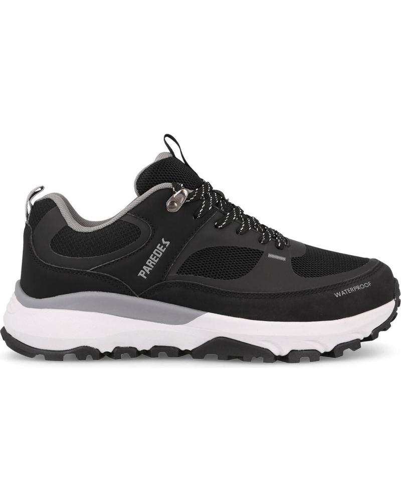 Sportivo-De-Hombre-PAREDES-ZAPATILLAS-TREKKING-HOMBRE-LAMAS--NEGRO-NEGRO-NEGRO