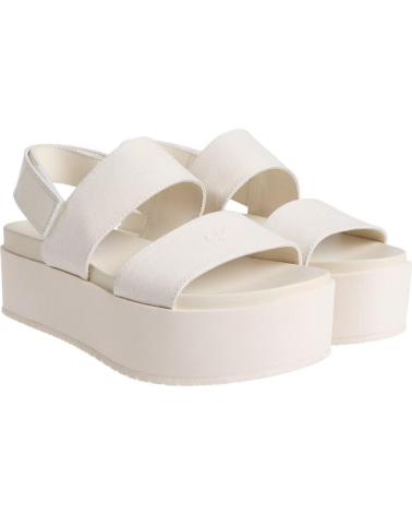 Woman Sandals CALVIN KLEIN FLATFORM SANDAL SLING IN BEIGE