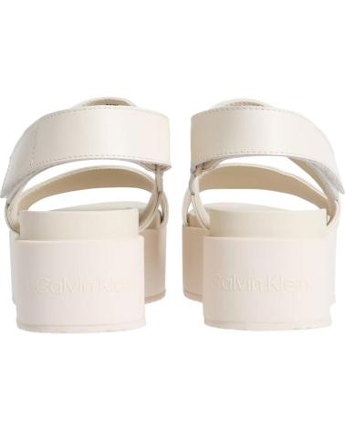 Woman Sandals CALVIN KLEIN FLATFORM SANDAL SLING IN BEIGE