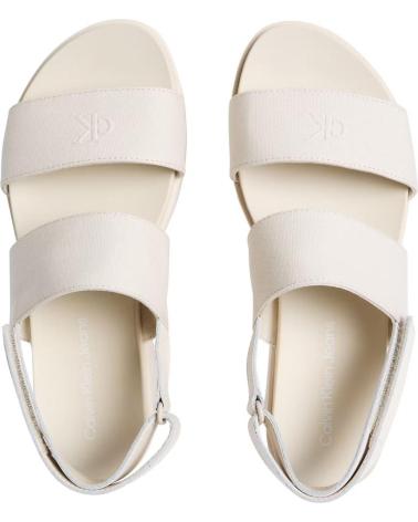 Woman Sandals CALVIN KLEIN FLATFORM SANDAL SLING IN BEIGE