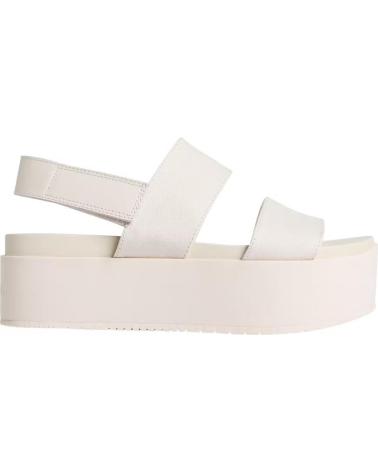 Woman Sandals CALVIN KLEIN FLATFORM SANDAL SLING IN BEIGE