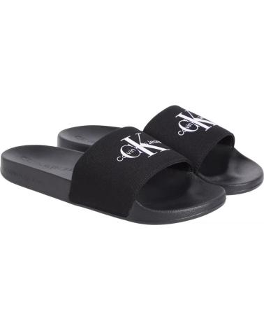 Chinelos de Homem CALVIN KLEIN SLIDE MONOGRAM CV NEGRO