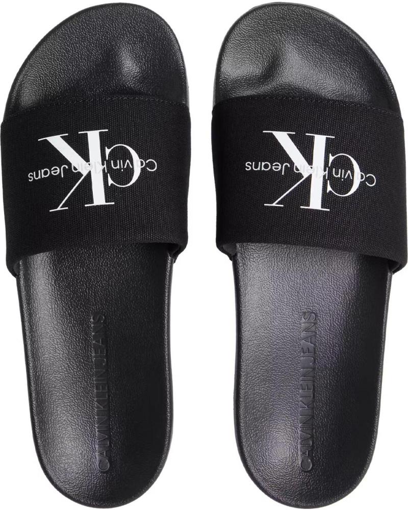Chinelos de Homem CALVIN KLEIN SLIDE MONOGRAM CV NEGRO